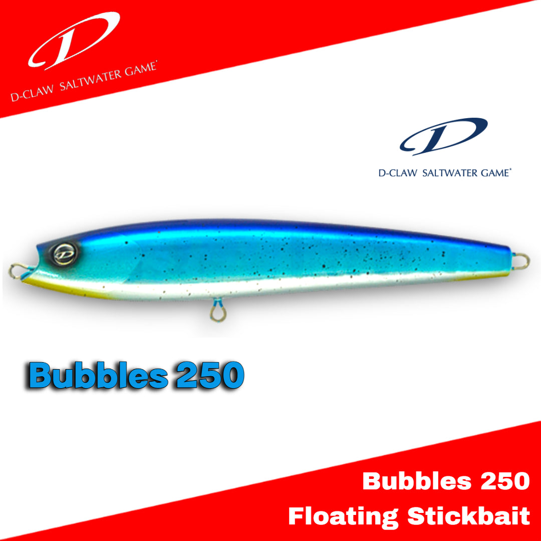 Umpan Stickbait Apung D-Claw Bubbles 250 135g 250mm