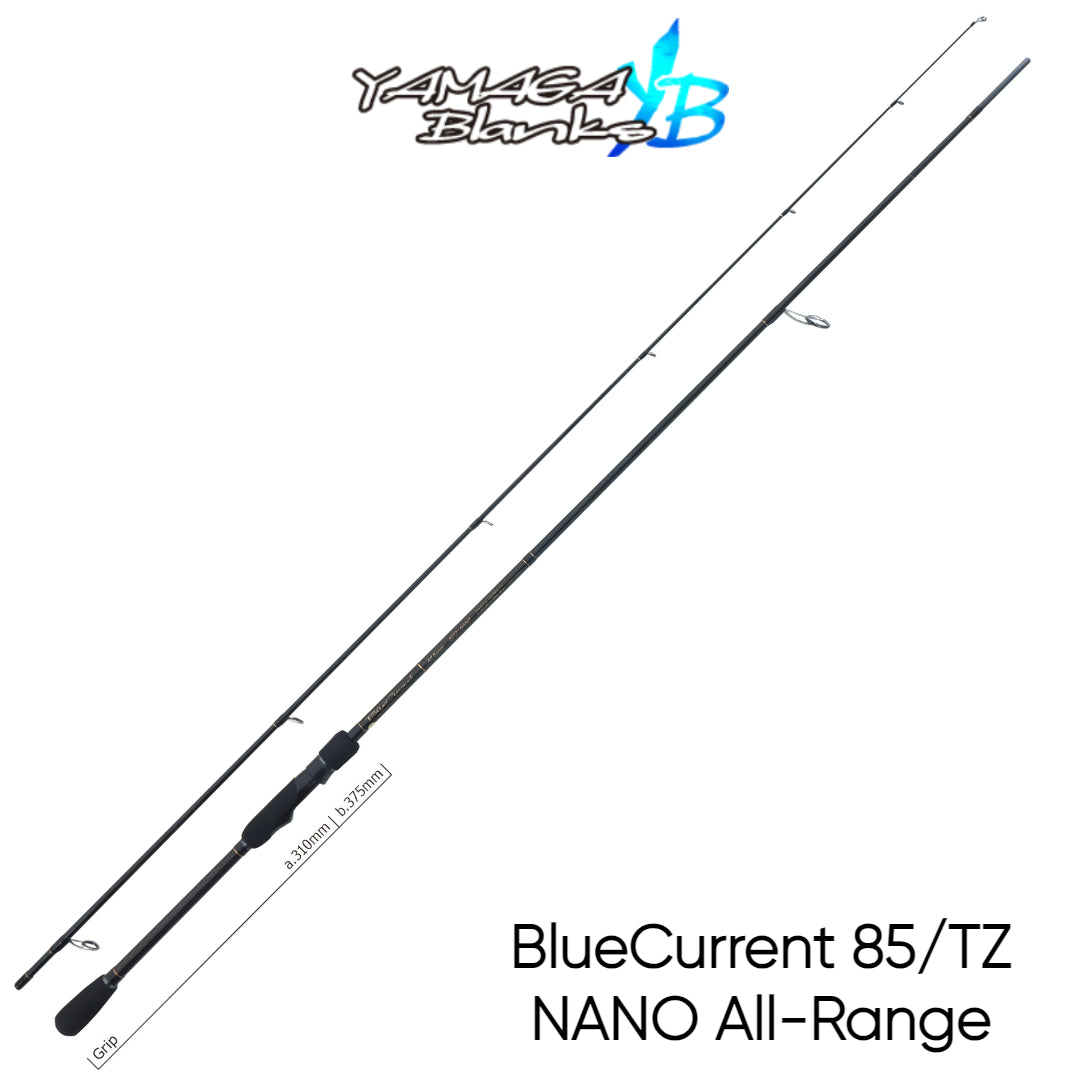 Joran Pancing Yamaga Blanks Spinning Rod Biru Arus 85/TZ NANO