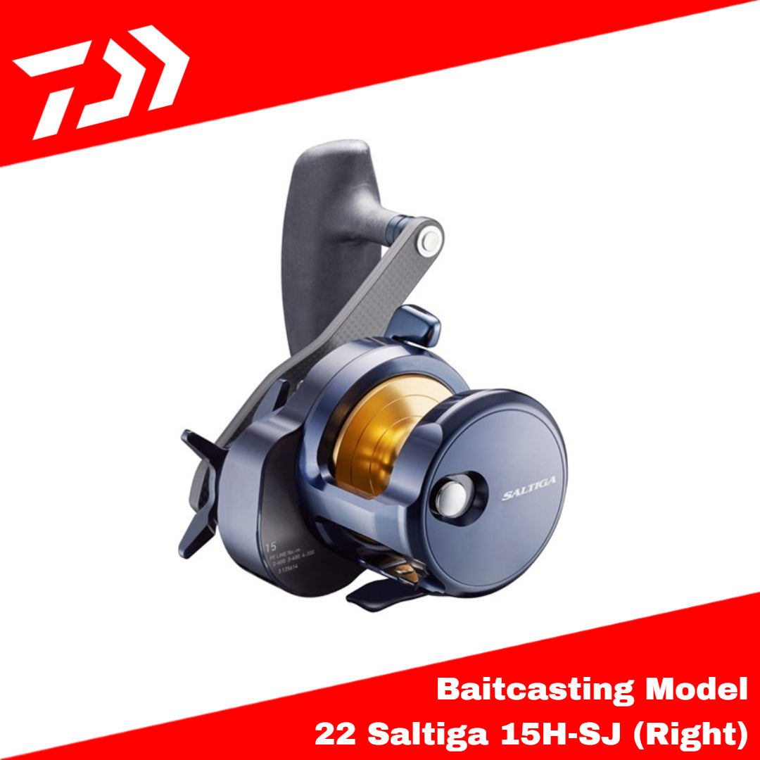 Reel Baitcasting Daiwa 22 Saltiga 15H-SJ (Pegangan Kanan)
