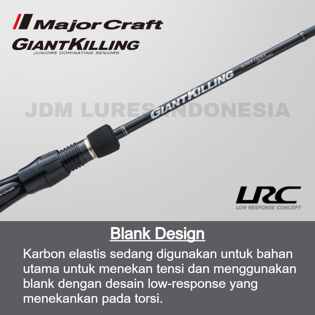 MajorCraft Spinning Rod Giant Killing 1G Light Jigging GK1LJ-S64UL