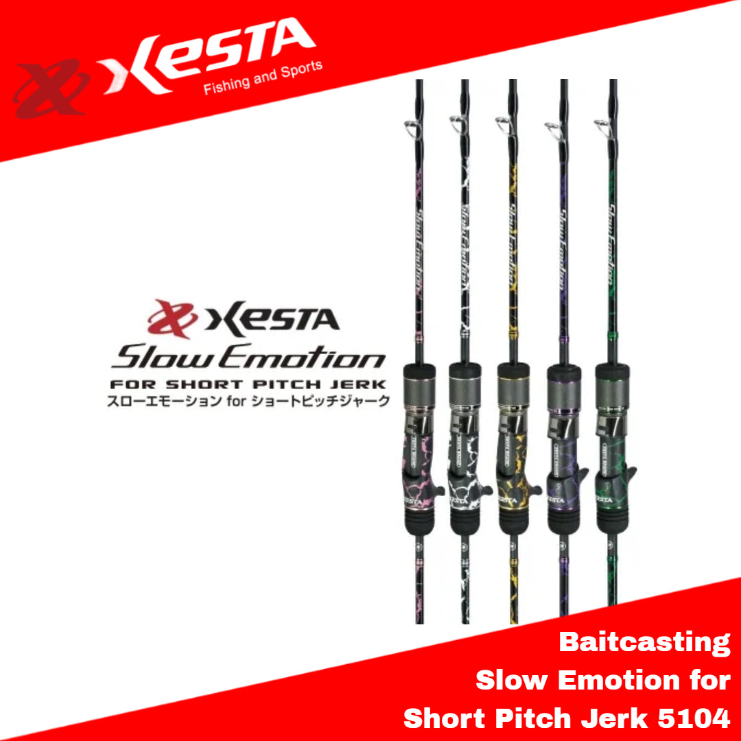 Joran Xesta Baitcast Baitcasting Slow Emotion untuk Sentakan Pendek 5104