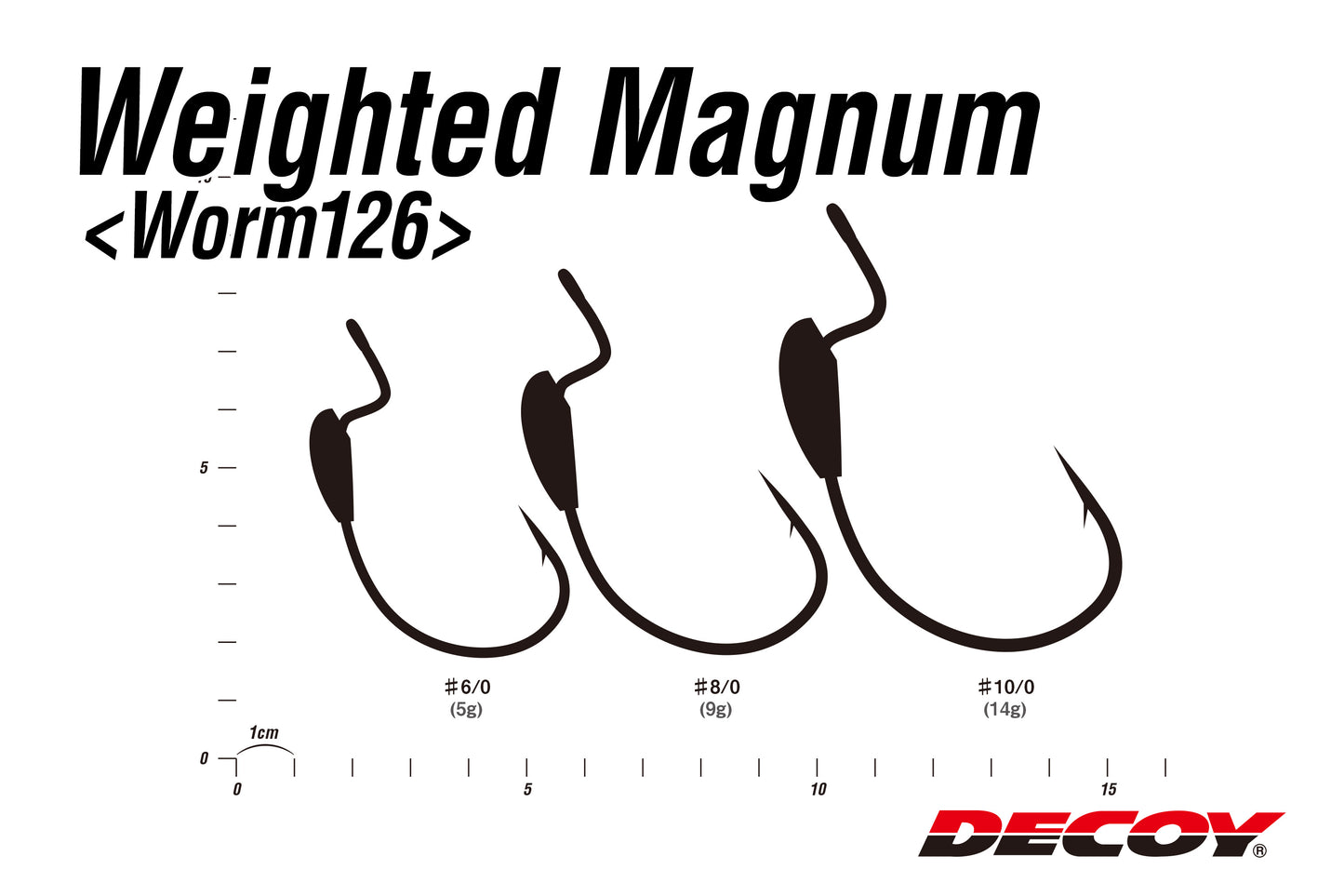 Decoy Worm 126 Weighted Magnum Worm Hook