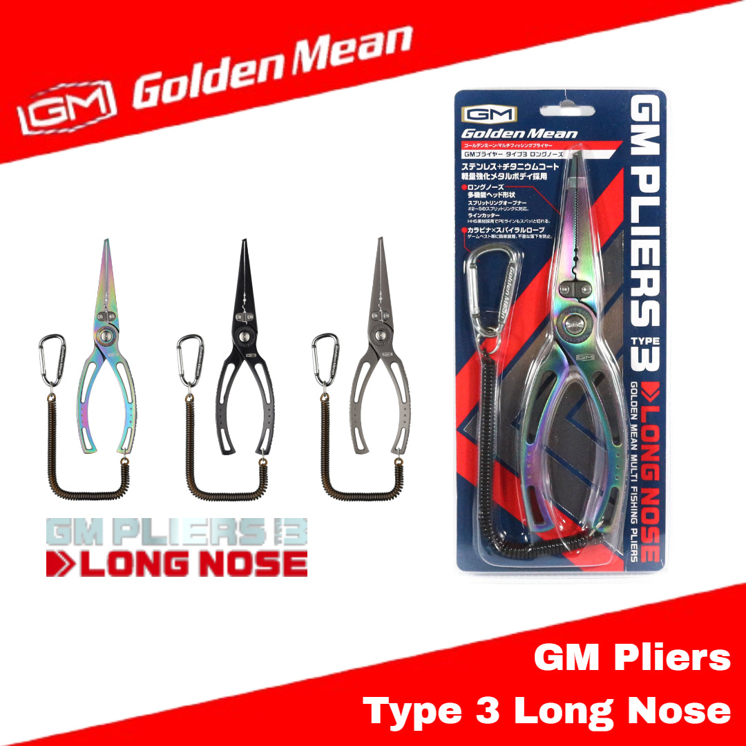 Golden Mean GM Pliers Type 3 Long Nose