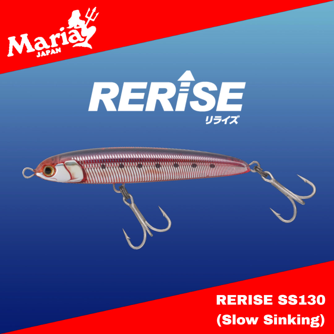 Maria Rerise SS130 Pencil Sinking Lure 130mm 55g
