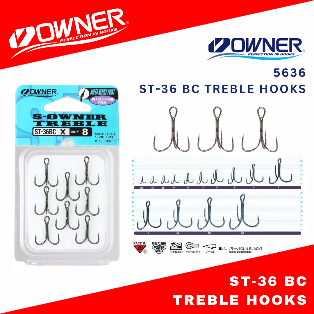 Pemilik ST-36 BC Treble Hook