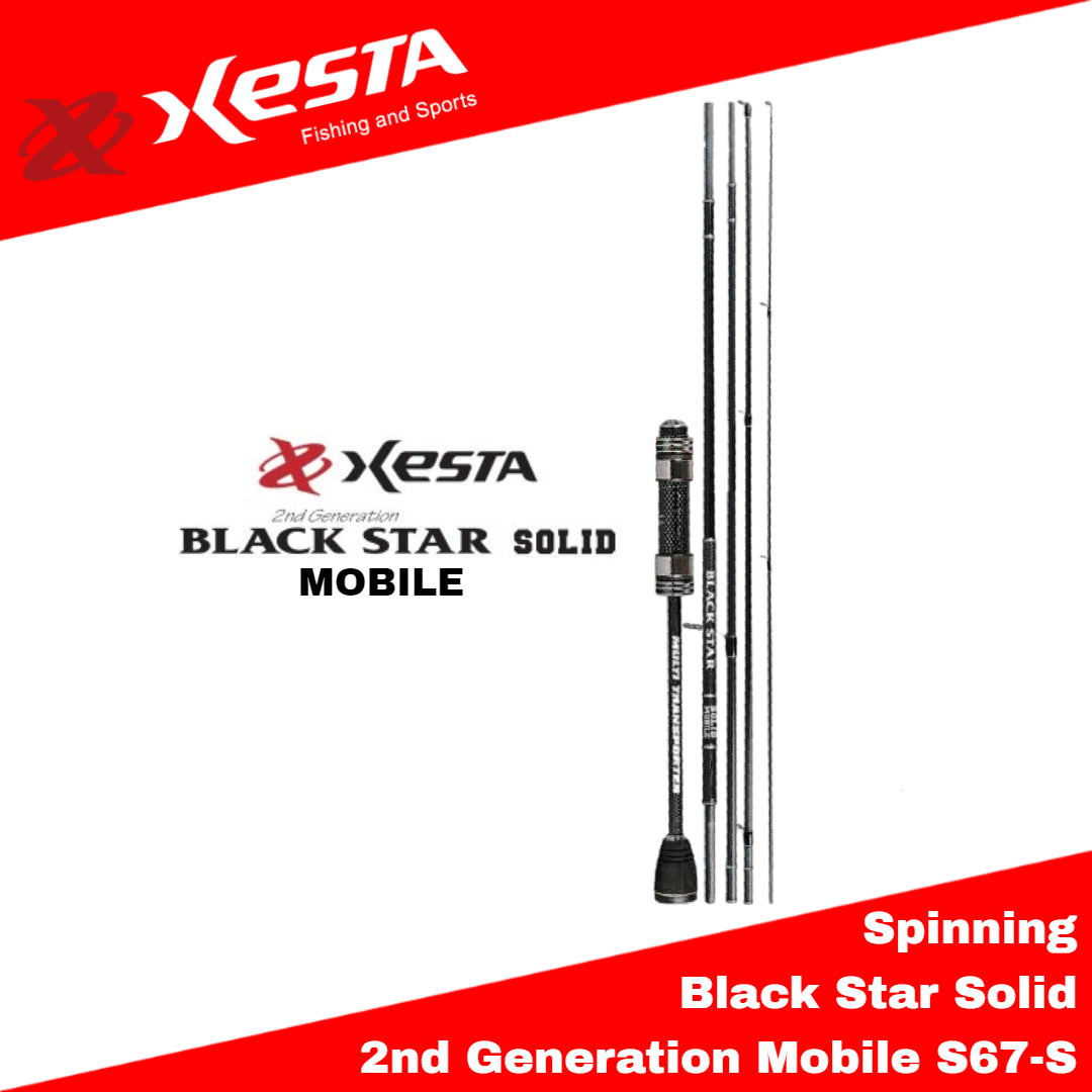 Xesta Rod Spinning Black Star Solid 2nd Gen Mobile S67-S Multi Trans