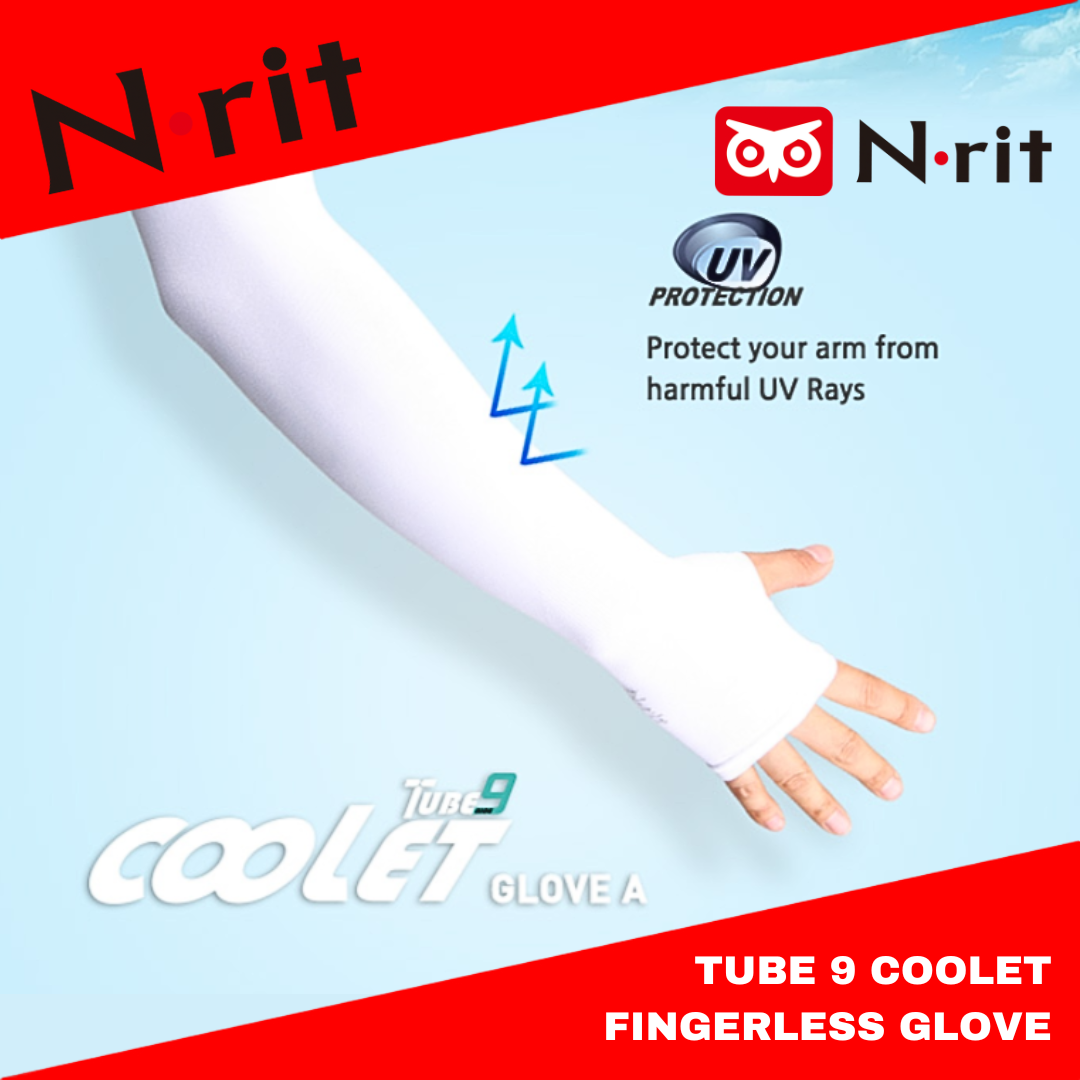N-Rit Tube Nine Coolet Arm Sleeves UV Protection Fingerless Glove
