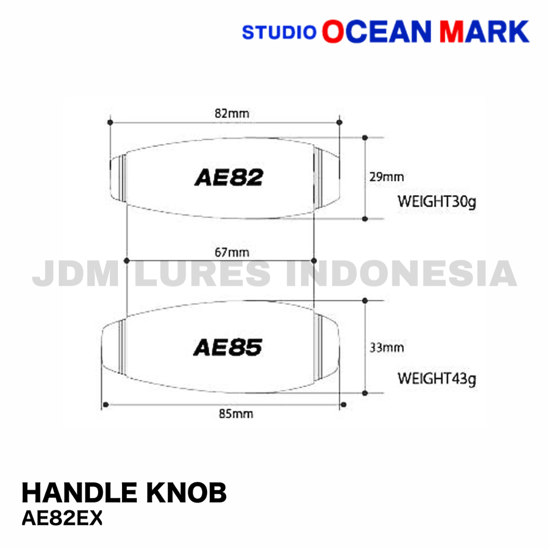 Kenop Pegangan Studio Ocean Mark AE82/EX