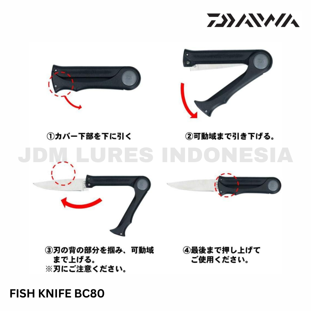 Daiwa Fish Folding Knife BC80