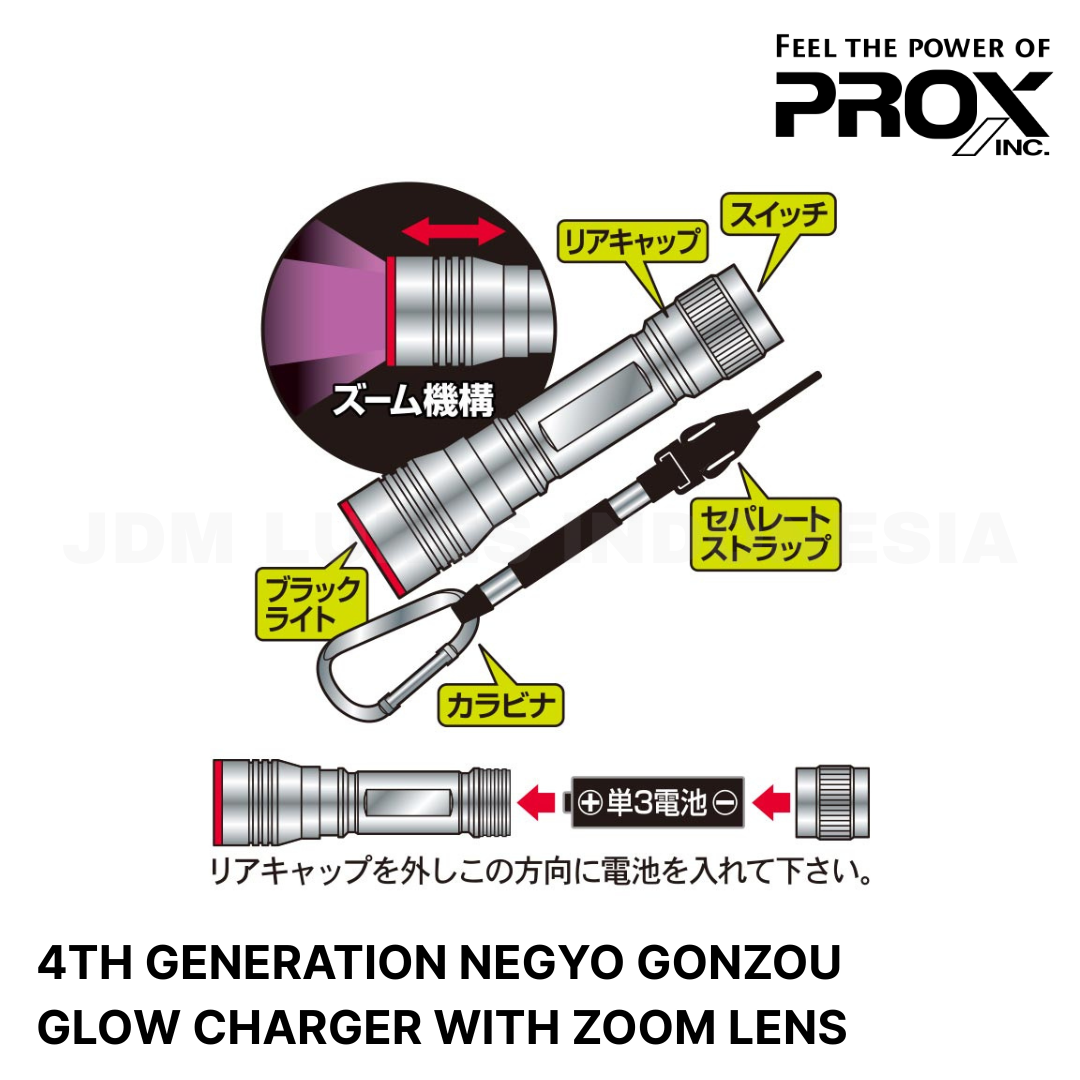 Prox 4th Generation Negyo Gonzou Glow Charger with Zoom Lens