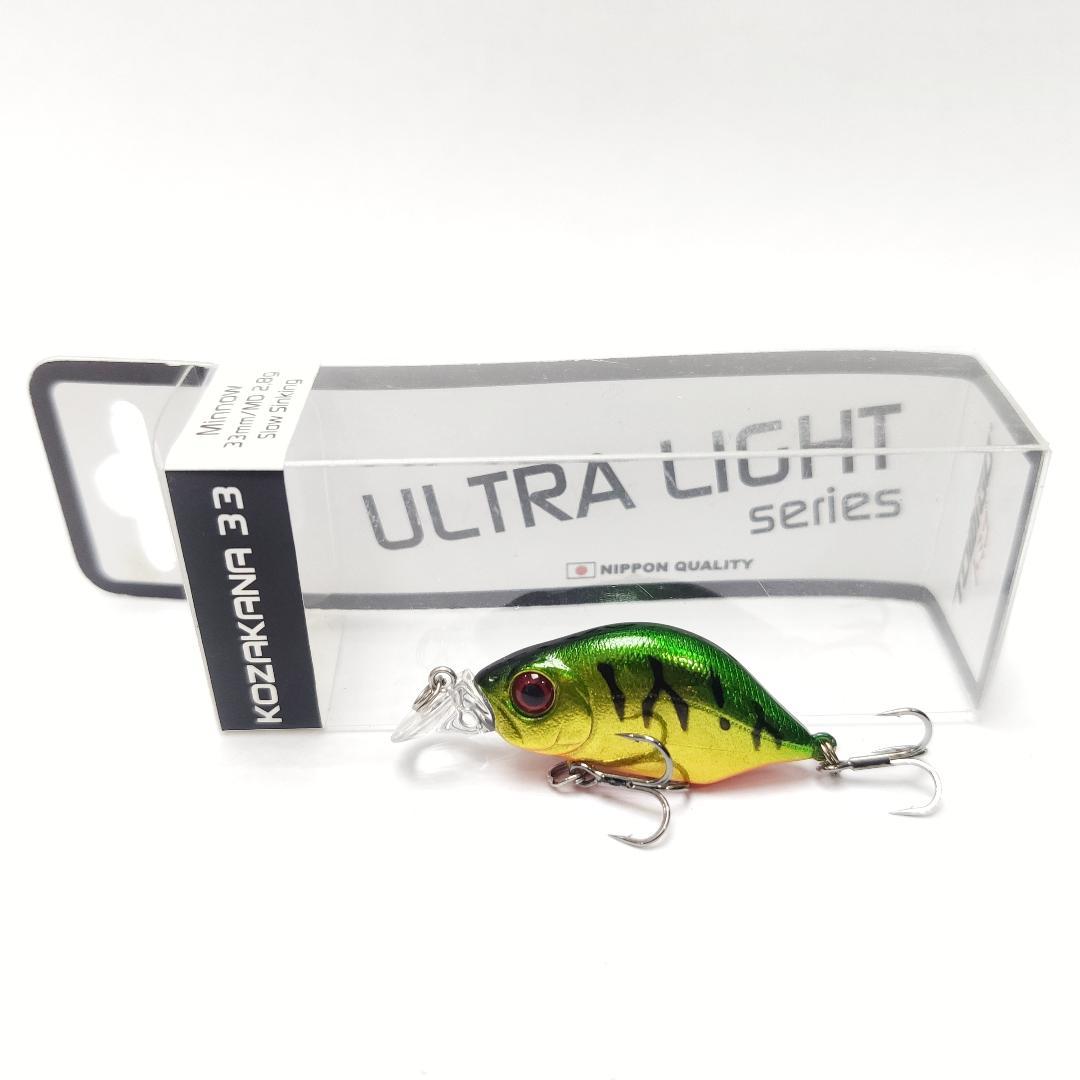 Tomigo Kozakana 33 Minnow 33 mm 2.8 gram Gold Green Tiger