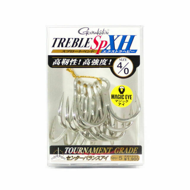 Gamakatsu Treble Hook SP XH Hyper Shield Size 4/0 1189