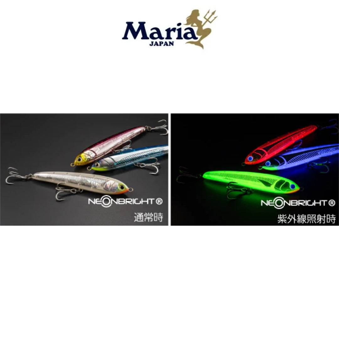 Pensil Terapung Maria Rapido F130 Neon Bright Limited Series 130mm 30g