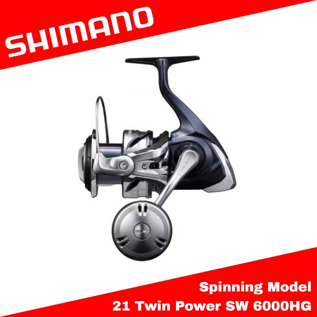 Gulungan Pemintal Shimano 21 Twin Power SW 6000HG