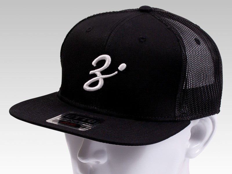 Zenaq Flat Visor Cap Mesh - Black
