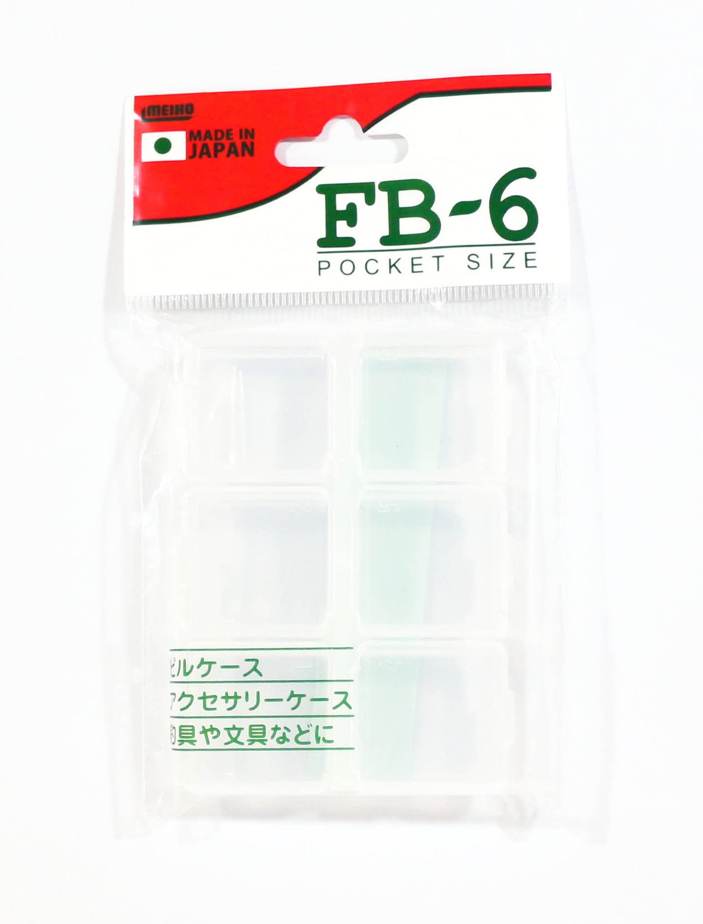 Meiho FB6 Akiokun Parts Case 85 x 62 x 14 mm Clear 0912