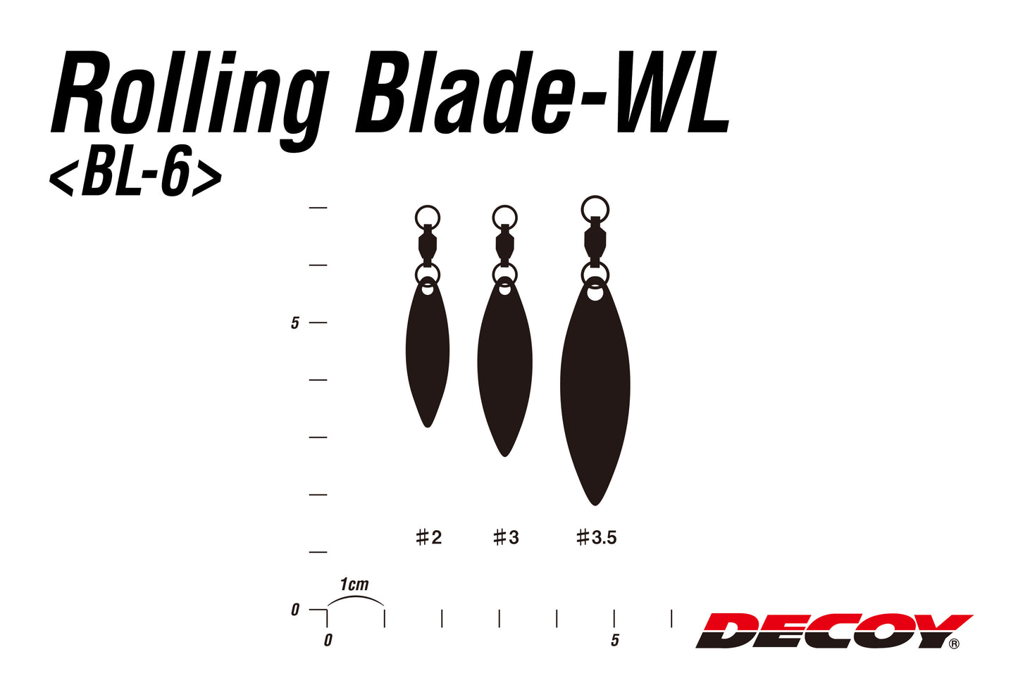 Decoy BL-6 Rolling Blade WL (Willow Leaf)