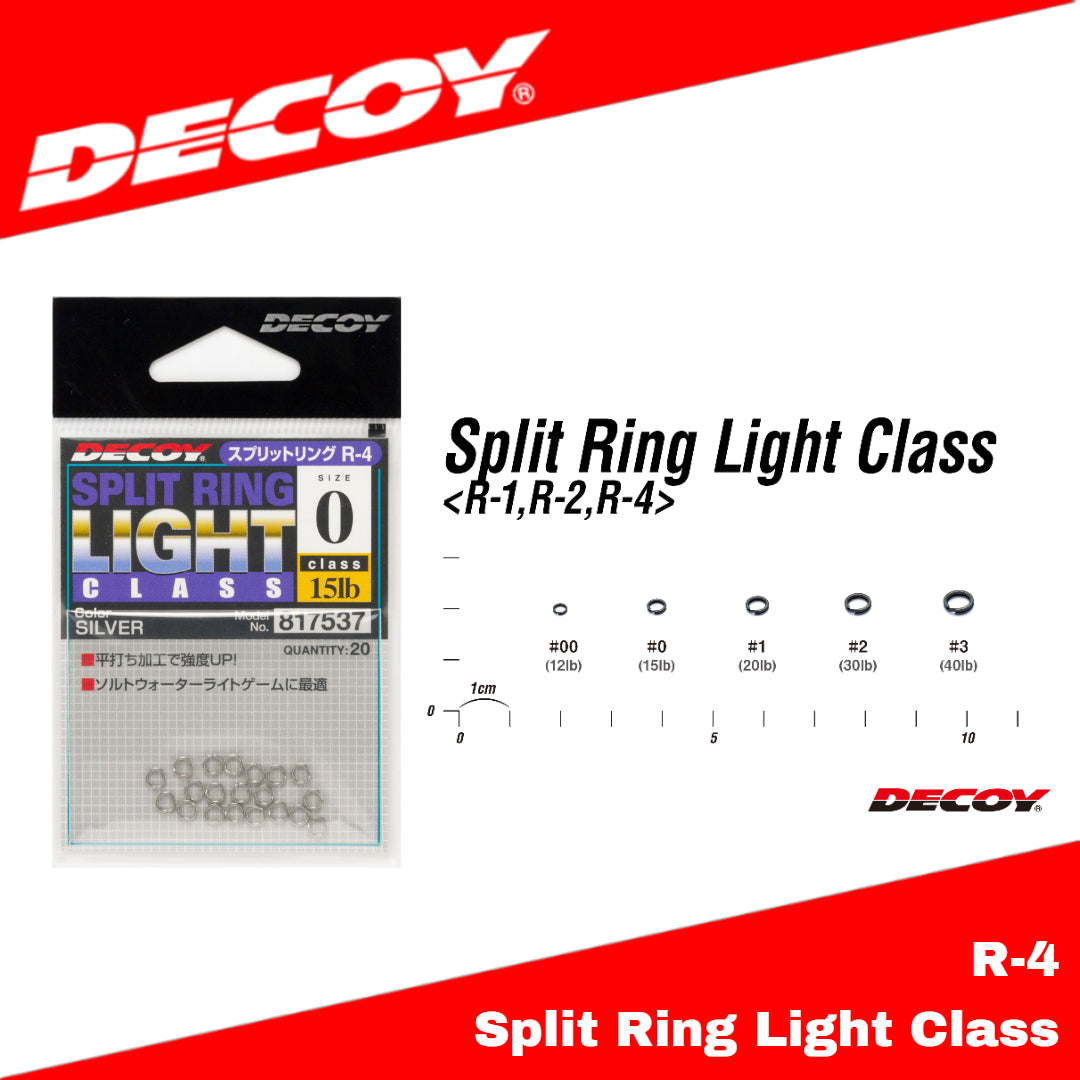 Cincin Split Decoy R-4 Kelas Perak Ringan