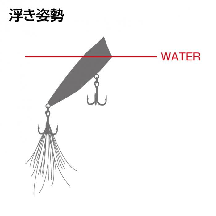 Evergreen One's Bug Floating Popper 9.8g 68mm