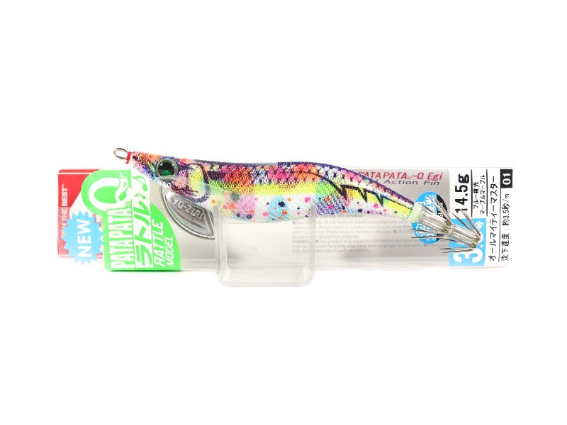 Yo Zuri Egi Pata Pata Q Rattle Squid Jig Sinking Lure Size 3.0 A1724-BLMM (5258)