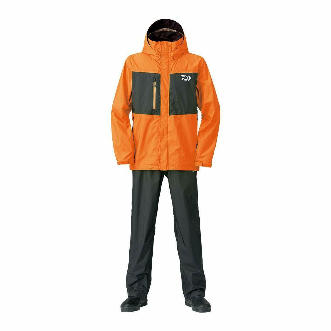 DAIWA Rain Max Suits DR-36008 Fishing Jacket Pants SET - XL/ORange