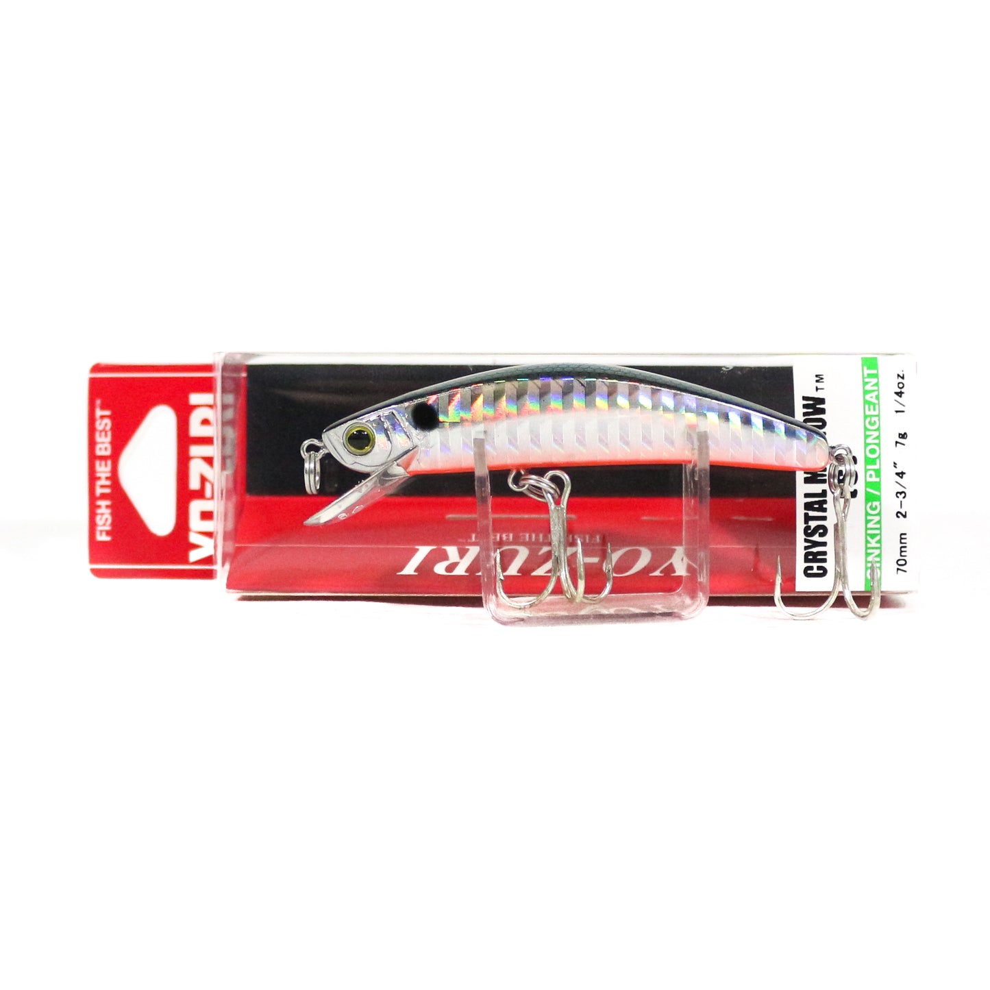 Yo Zuri Crystal Minnow S 70 mm Sinking Lure R835-GHGT 4675