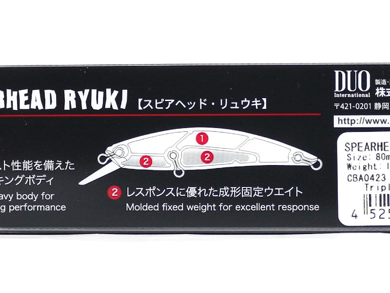 Duo Spearhead Ryuki 80S SW Umpan Tenggelam ADA3121 (7778)