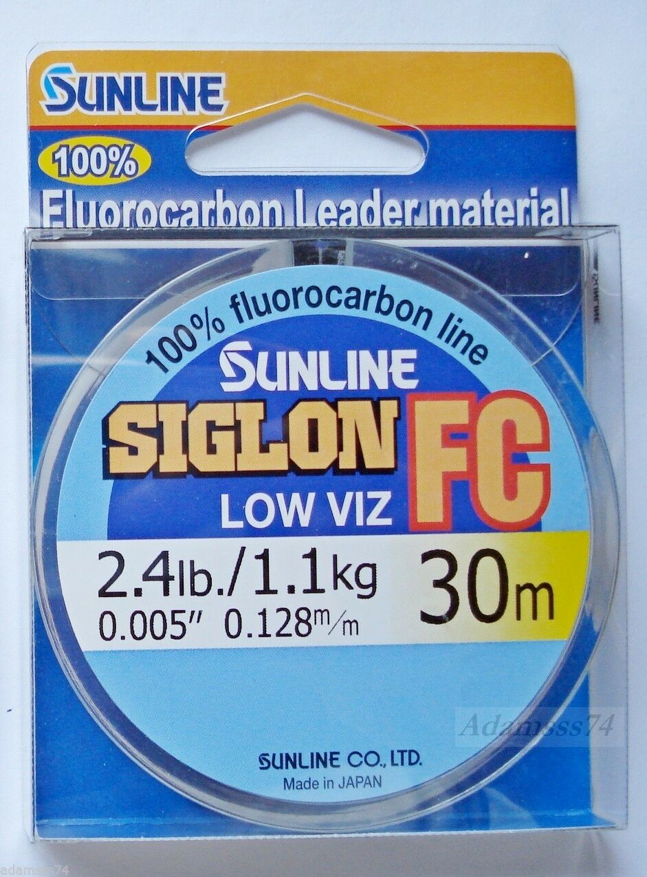 Sunline Siglon FC Fluorocarbon Line 30m 2.4lb Diameter 0.128 mm (5686)