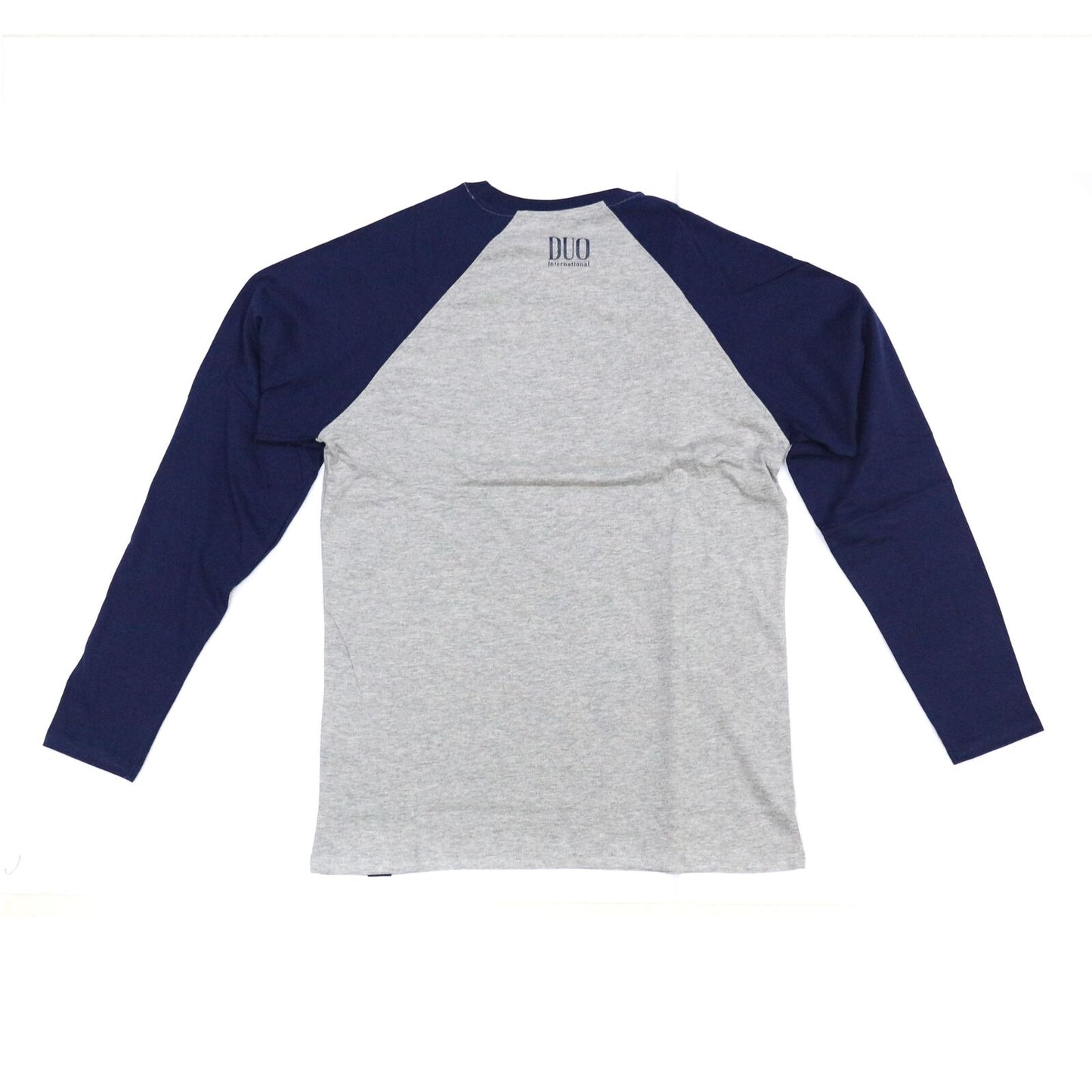 Duo T-Shirt Only One Cotton Long Sleeve Size L Navy-Grey (5068)