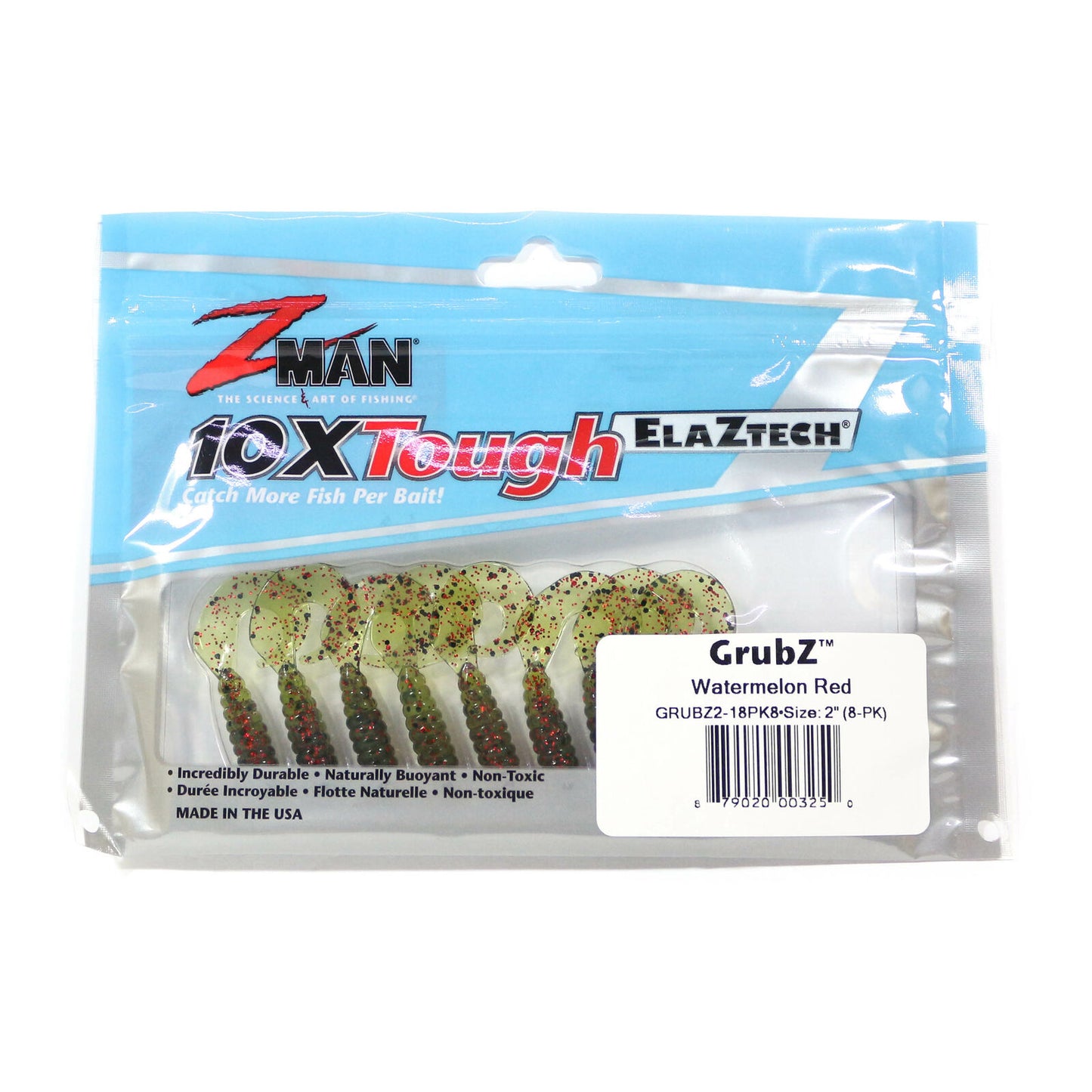 Umpan Pancing Zman Soft Lure GrubZ 2 Inch isi 8 per bungkus Warna Merah Semangka (3250)