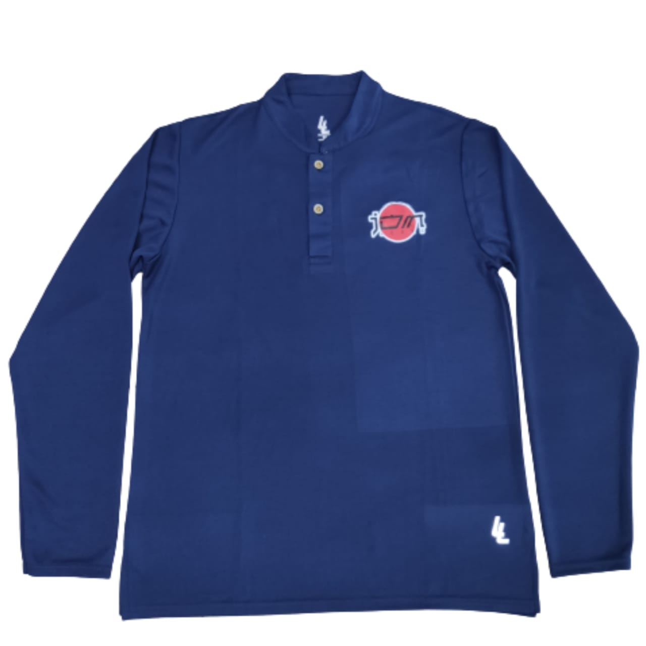 Kaos JDM DryFit Lengan Panjang Navy Ukuran 3L (XXL)