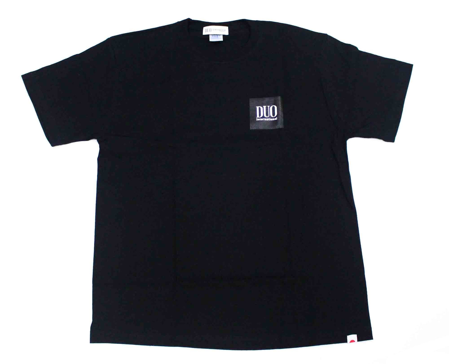 Kaos Duo Logo Quad Lengan Pendek Hitam Ukuran L (8479)