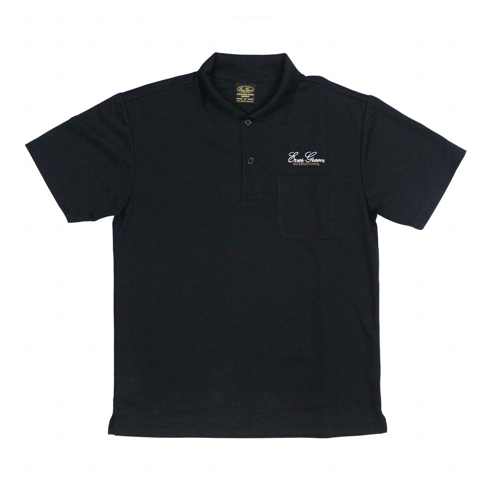 Kemeja Polo Evergreen Dry Fit Lengan Pendek Hitam Tipe A
