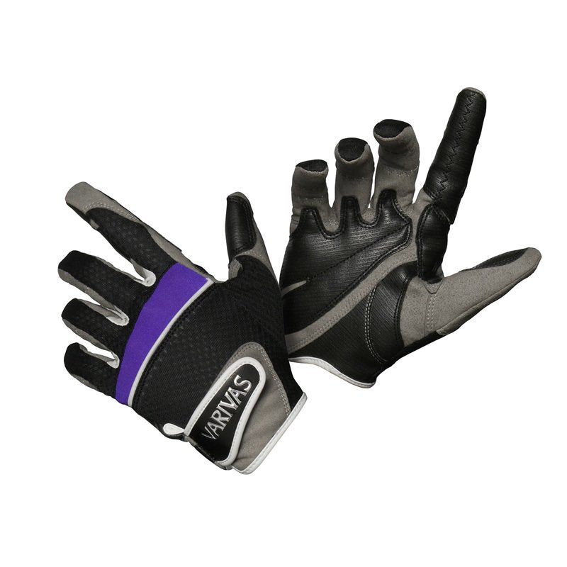 Varivas VAG-25 Fighting Gloves L Black x Purple (8332)