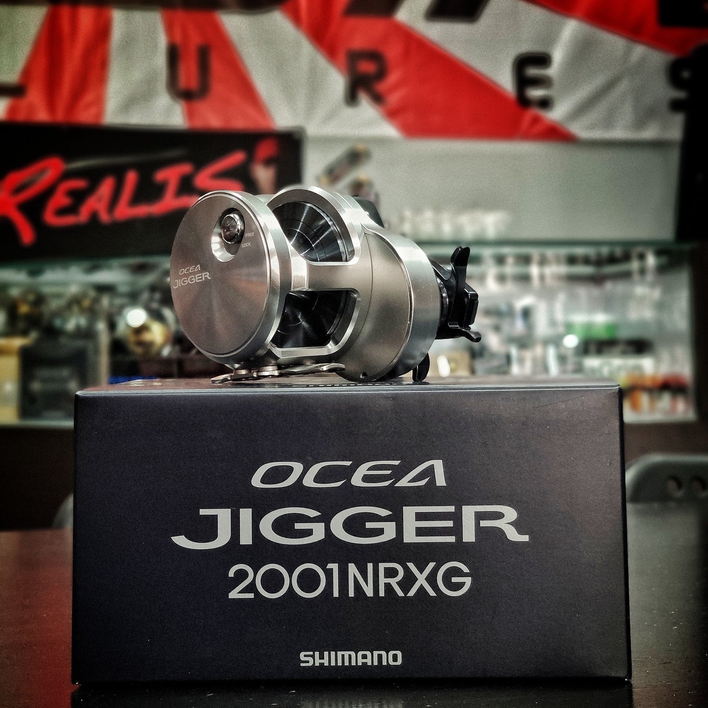 Shimano 21 Ocea Jigger 2001 NRXG Pegangan Kiri (3818)