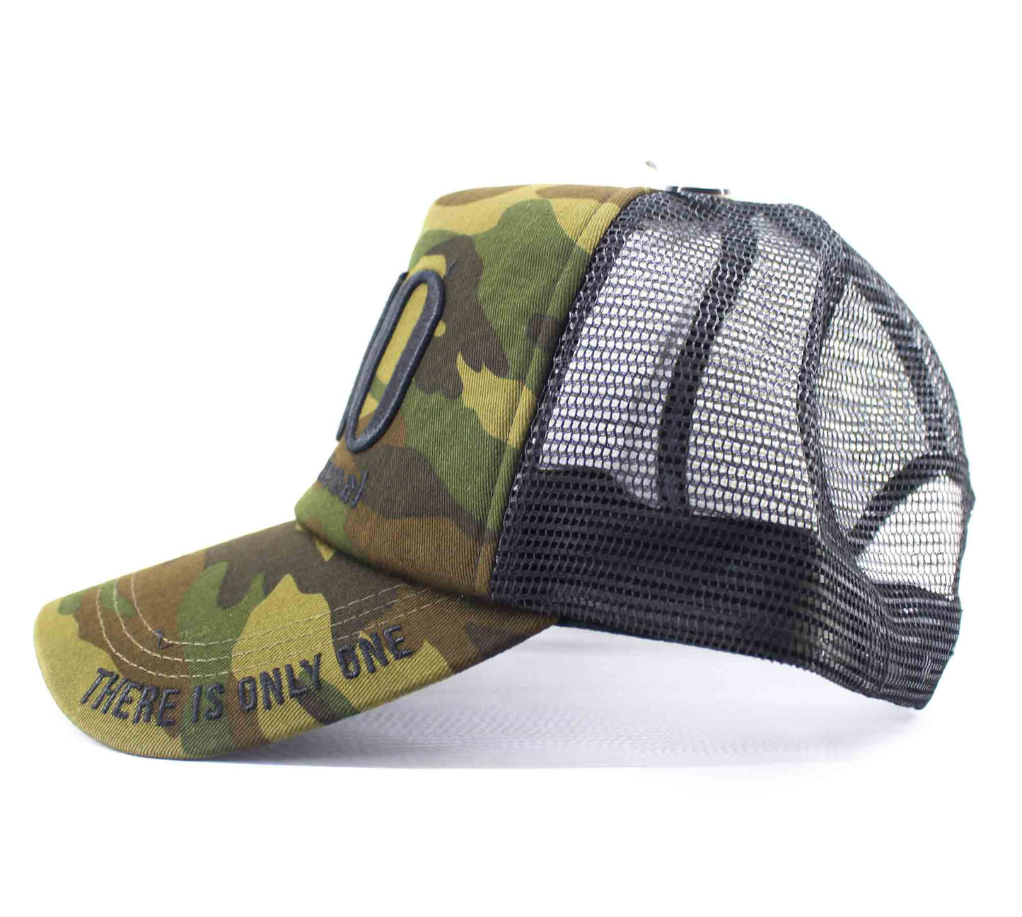 Topi Trucker Duo Cap Asli Jepang Ukuran Bebas Hijau Kamuflase (8029)