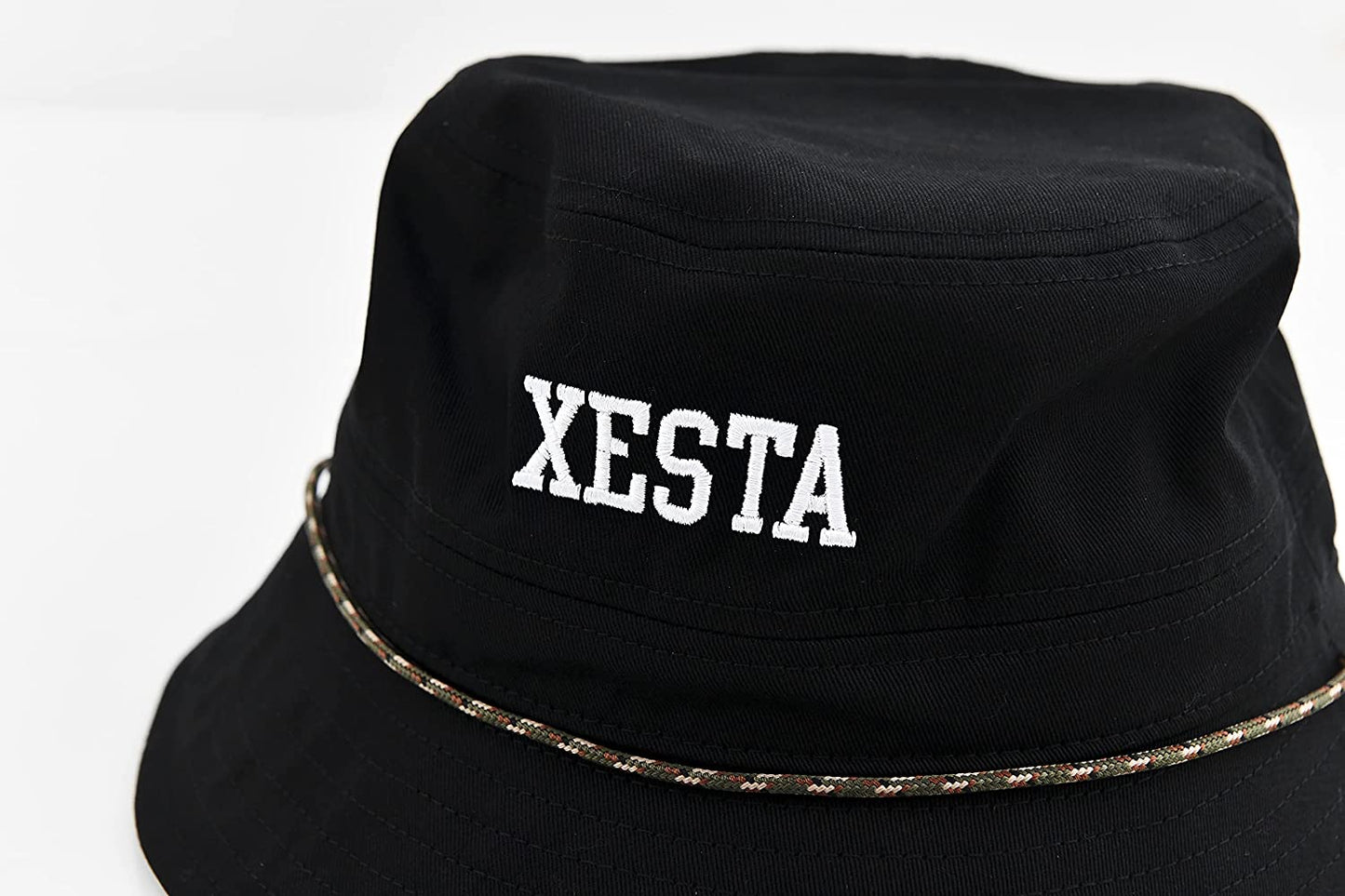 Xesta Bucket Hat Black x Camo (7634)