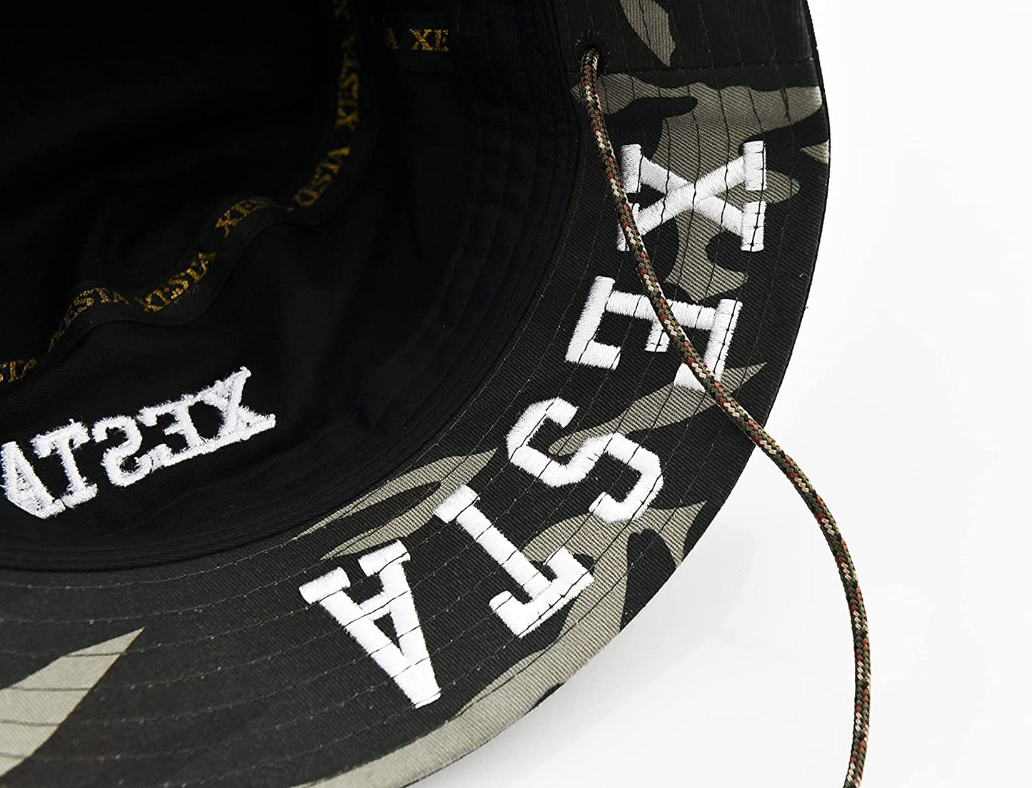 Xesta Bucket Hat Black x Camo (7634)