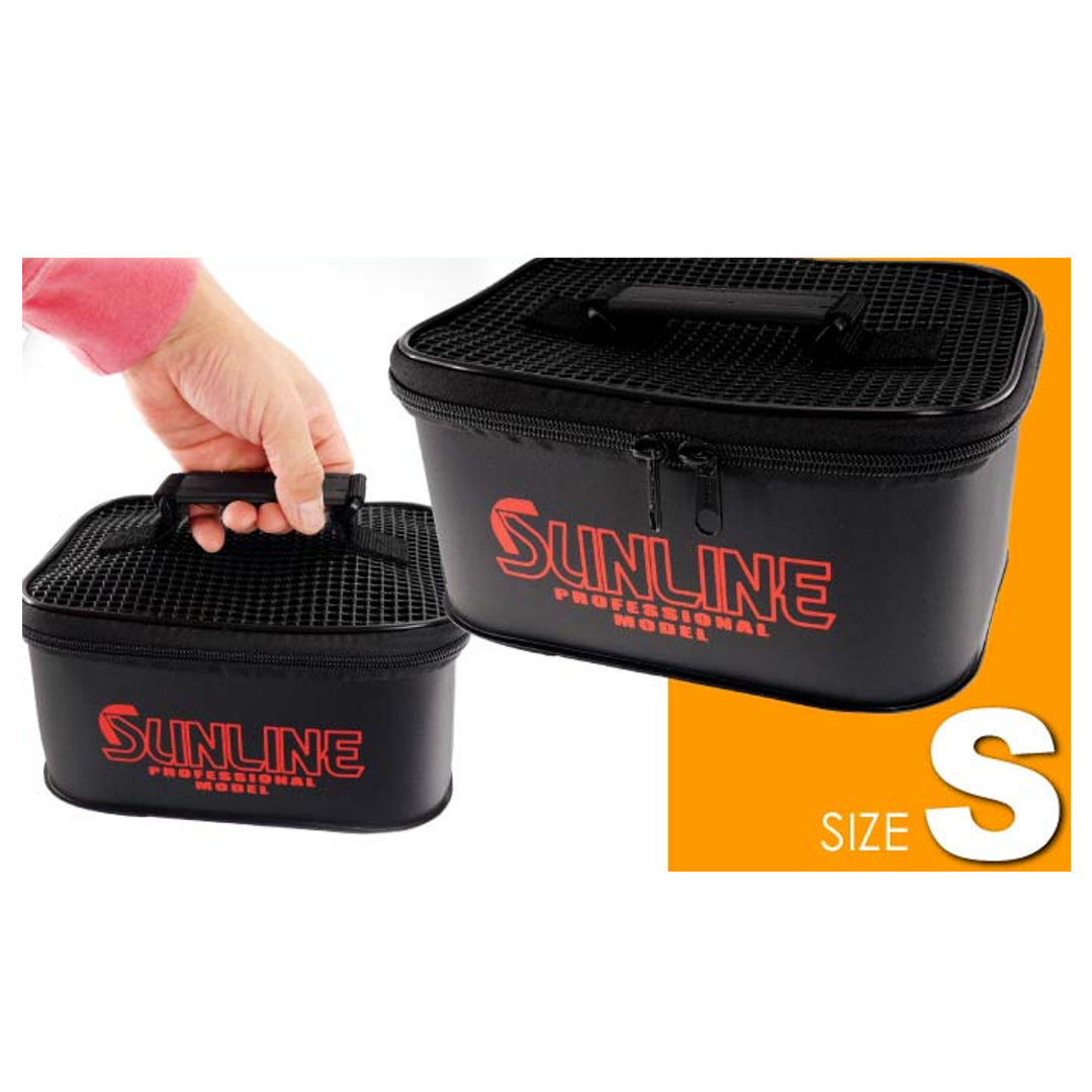 Sunline SFB-107 Kotak Jaring Zip Drainable 220 x 155 x 105mm Hitam Ukuran S (3928)