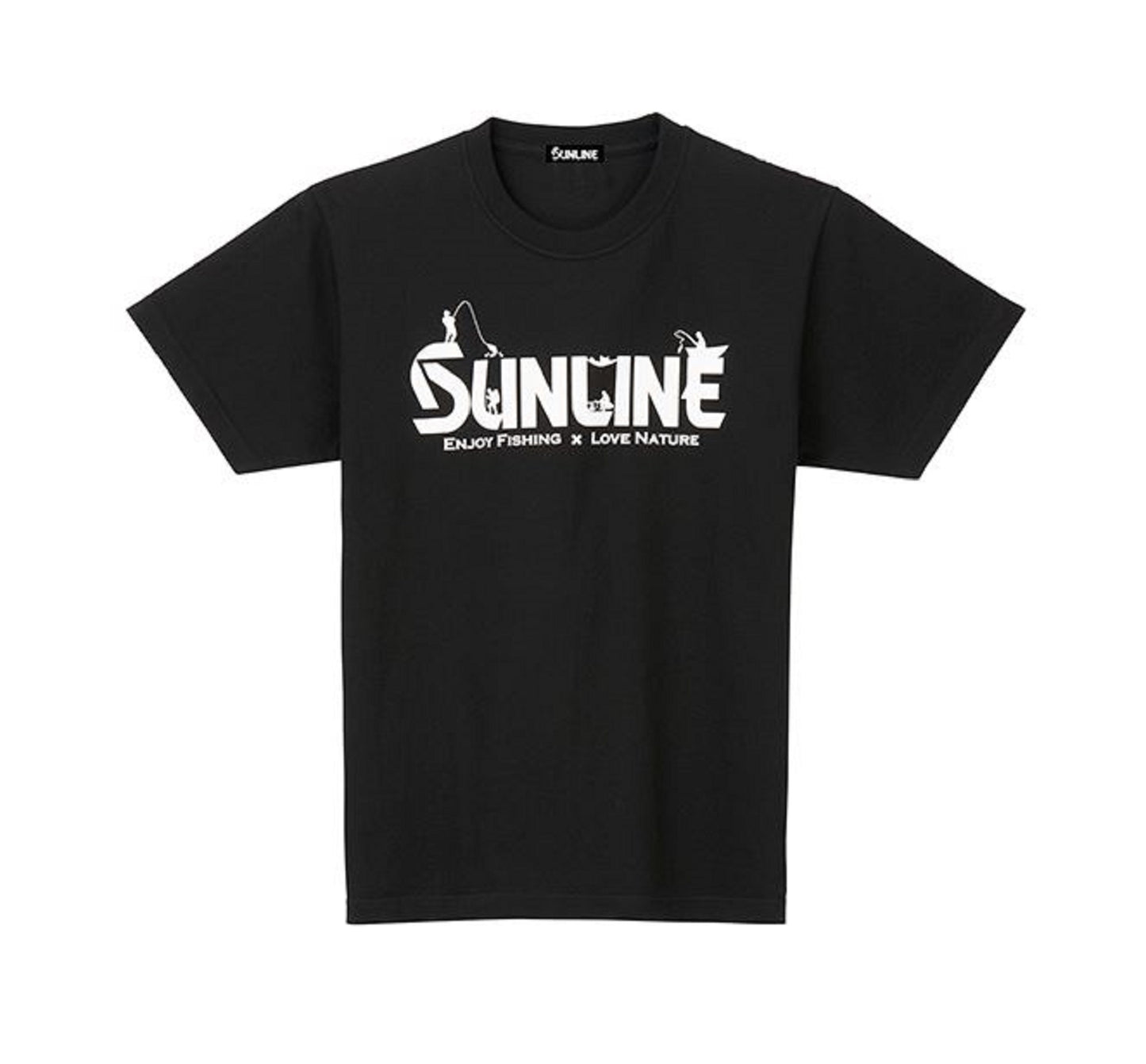 Kaos SUNLINE SUW-15020T Katun Lengan Pendek Hitam Ukuran L (3040)