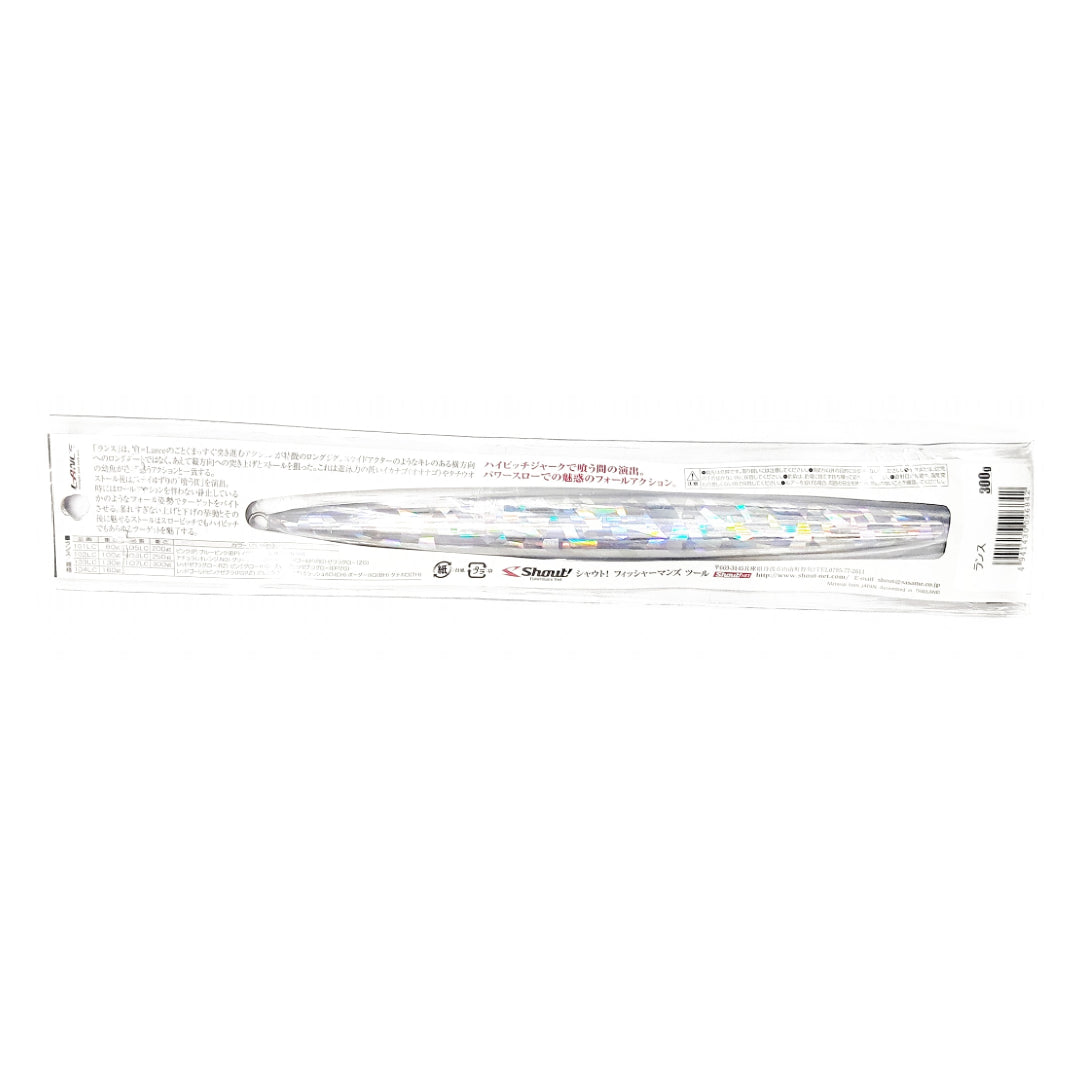 Shout 107-LC Metal Jig Lance Slow Fall Panjang 300 gram CH (6842)