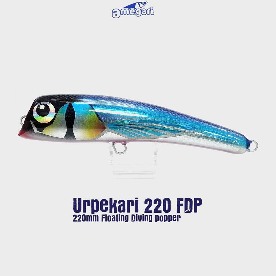 Amegari Urpekari 220 FDP Floating Popper 220mm 130g Biru
