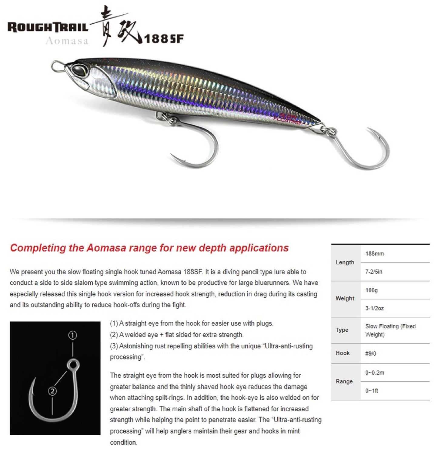 Umpan Apung Duo Rough Trail Aomasa 188SF 188mm 103g AHO0088 (6900)