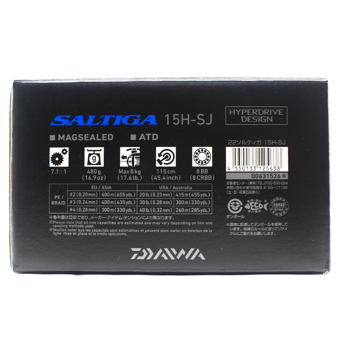 Reel Baitcasting Daiwa 22 Saltiga 15H-SJ (Pegangan Kanan)