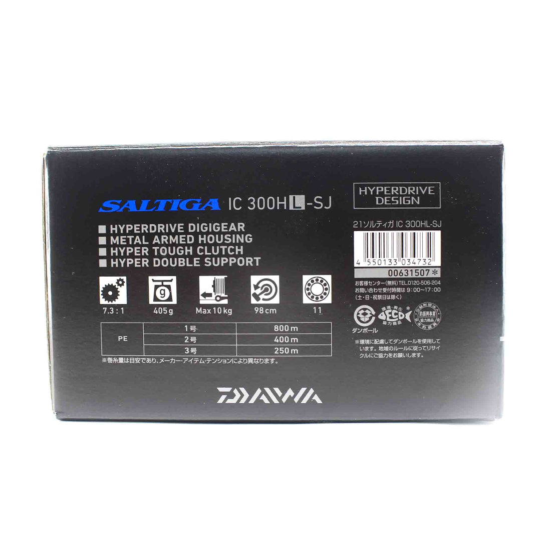 Reel Baitcasting Daiwa 21 Saltiga IC 300HL-SJ (Pegangan Kiri)