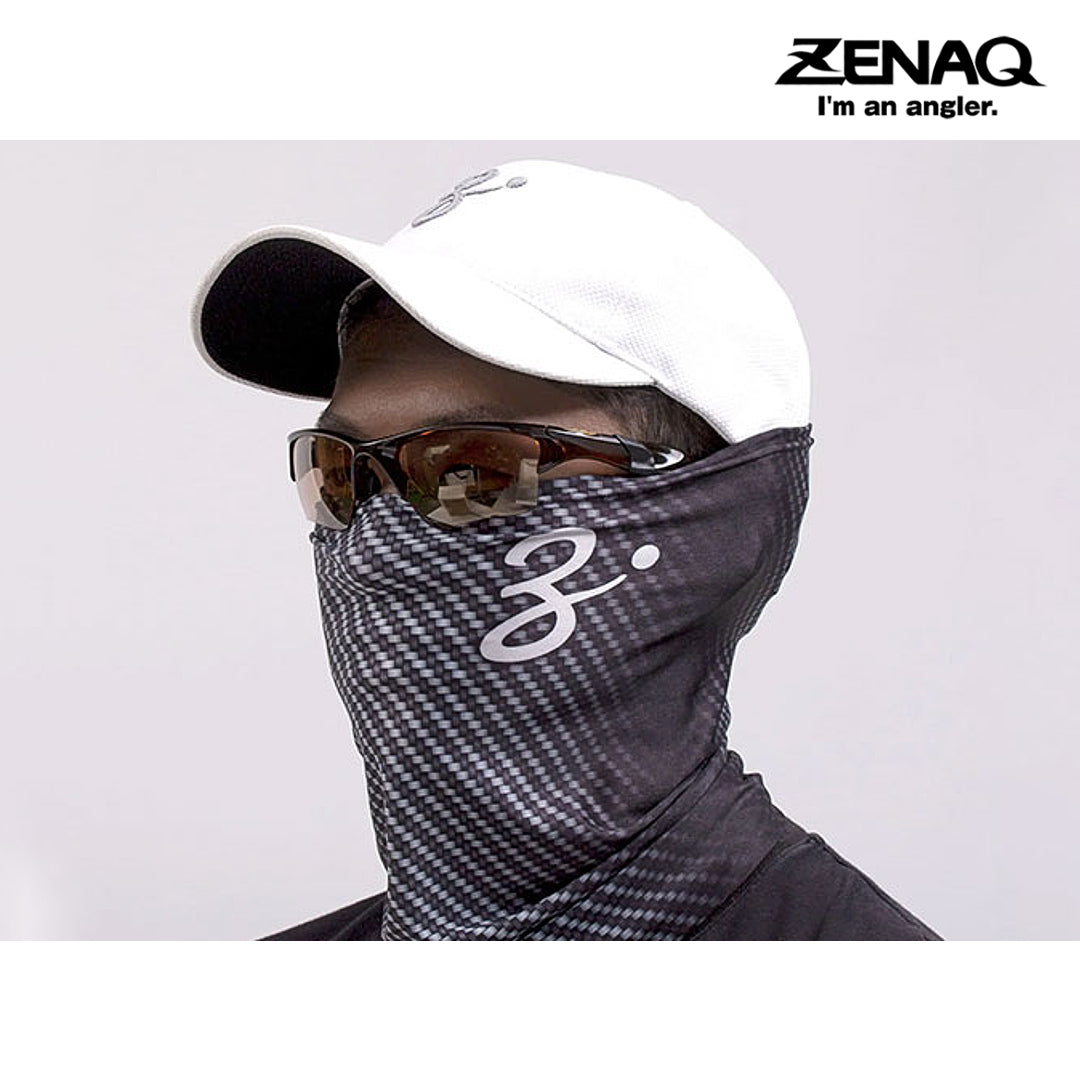 Zenaq Face and Neck Guard - Carbon Pattern