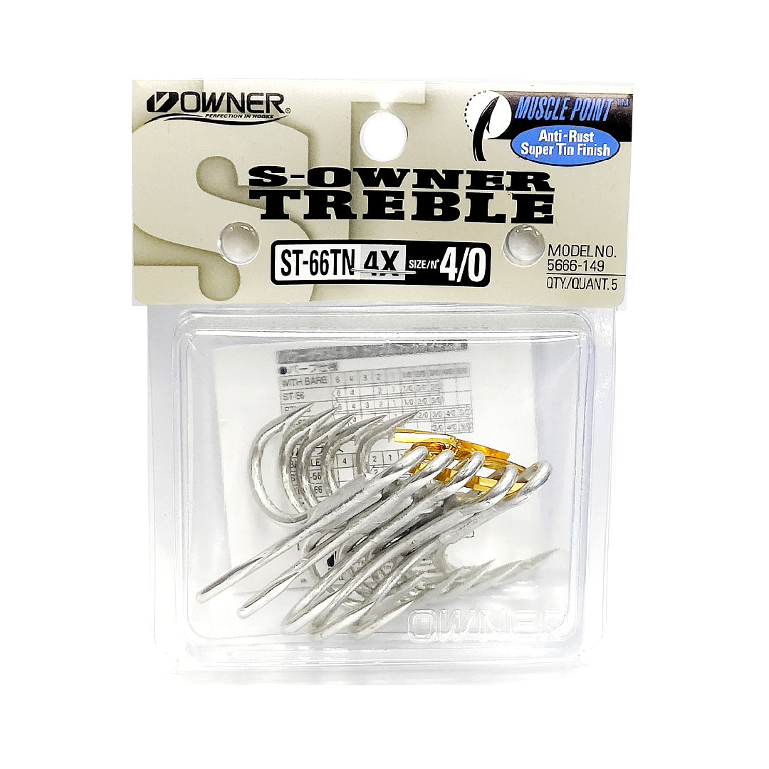 Pemilik ST-66 TN 4X Treble Hook Tugas Berat