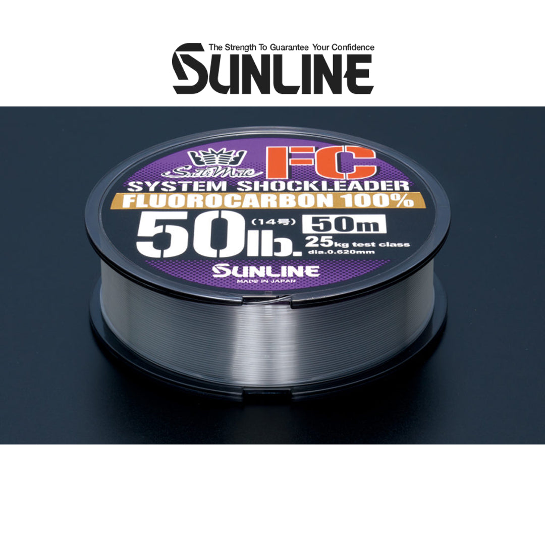 Sunline Fluorocarbon Saltwater System Shock Leader 30m - 50m