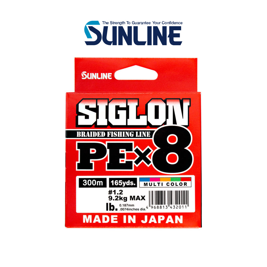 Tali Pancing Sunline Siglon Jalinan PE X8 Multi Warna 300m