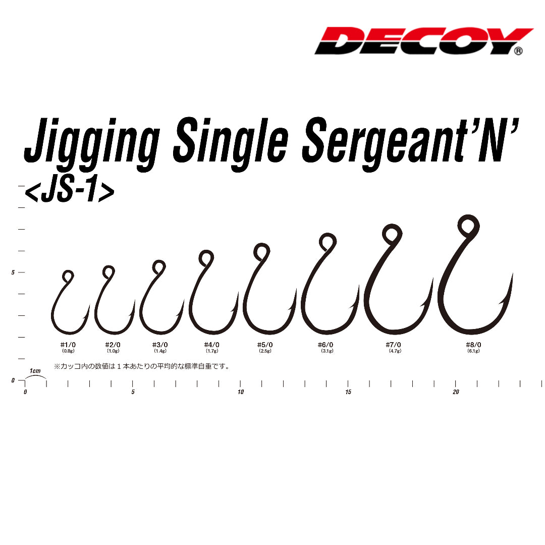 Umpan JS-1 Jigging Tunggal Sersan 'N'